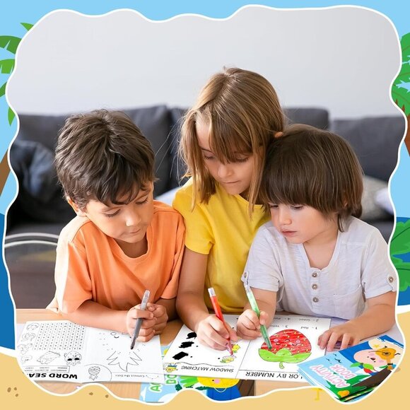 Summer Activity Books for Kids - 24Pcs Coloring Fruits Books Set Bulk Summer Tro - Picture 7 of 7